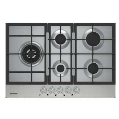 Grundig x5 Burners Gas Hob / 75cm / Inox