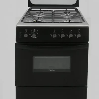 Fiesta Gas Cooker / Gas Oven / 60x60 / Fan Assisted / Black