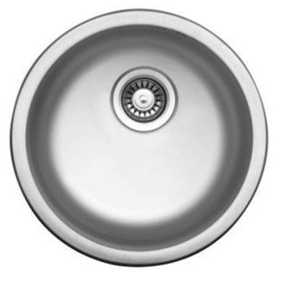 Sink 1 Bowl / 1 Drain / Inox / 45cm