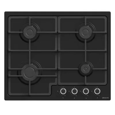 AVG Bravo x4 Burners Gas Hob / 60cm / Black