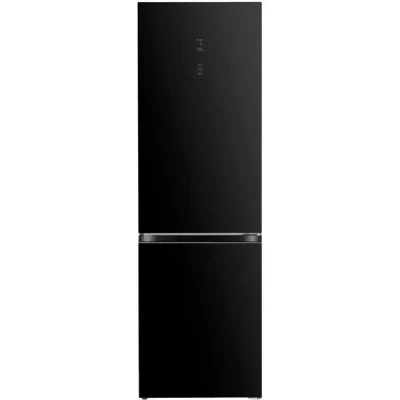 Hyundai Fridge Freezer 194cm / 347L / Non Frost / Black Glass