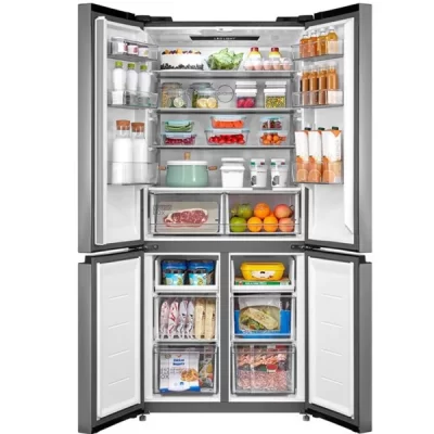 AVG by Midea Quad Door Refrigerator 515Ltrs / 190cm / Non Frost / Inox